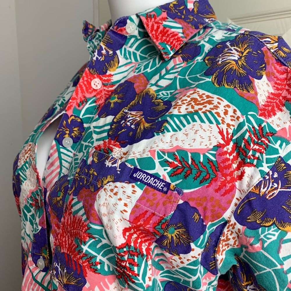 Vintage Womens short sleeve button up - Picture 5 of 7